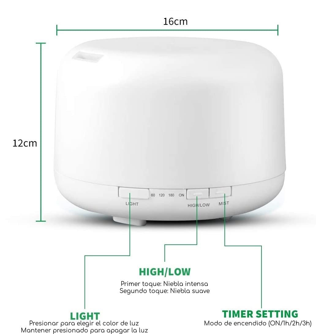 Humidificador - Difusor de aromas blanco