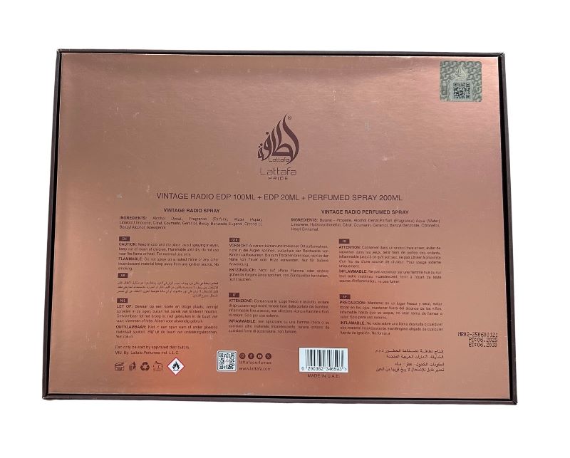 Lattafa Vintage Radio Set de Regalo