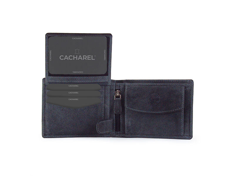 Billetera americana con monedero "Cacharel" Gris