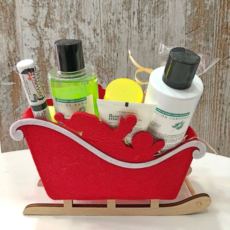 CESTA REGALO NAVIDAD TE VERDE