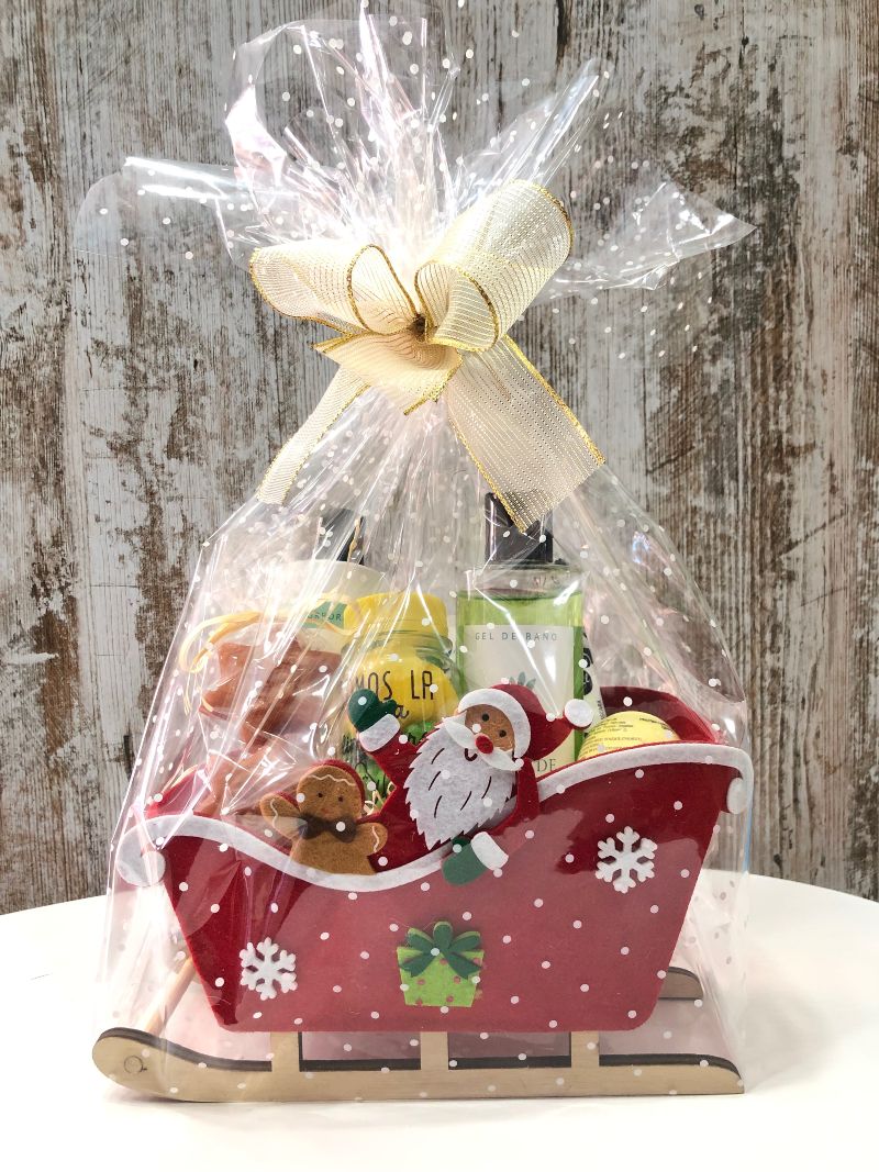 CESTA REGALO NAVIDAD TE VERDE