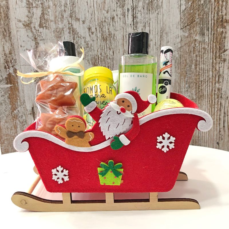 CESTA REGALO NAVIDAD TE VERDE