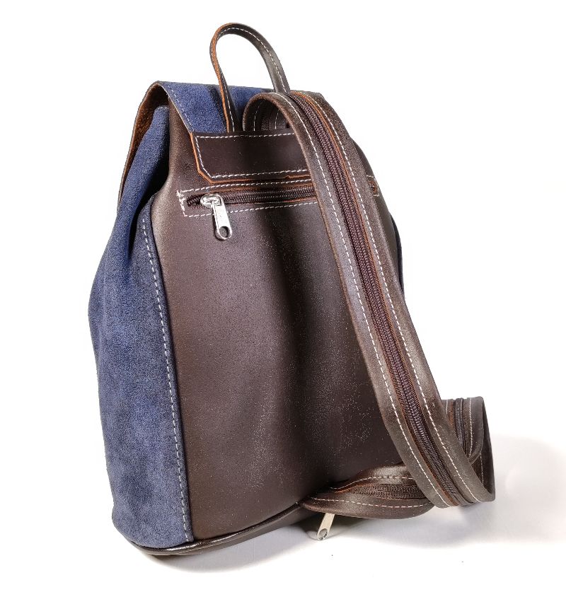 Mochila Piel Azul "Colección Ubrique"