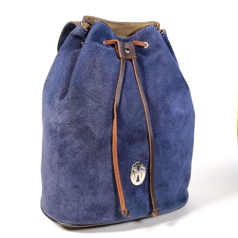 Mochila Piel Azul "Colección Ubrique"