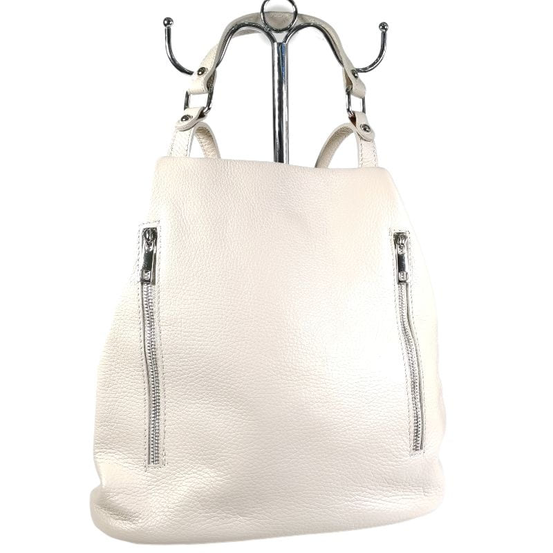 mochila anti robo blanca