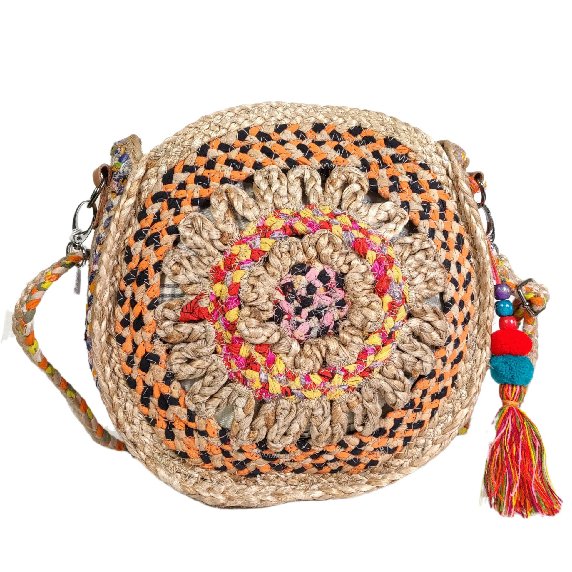 bolso redondo yute