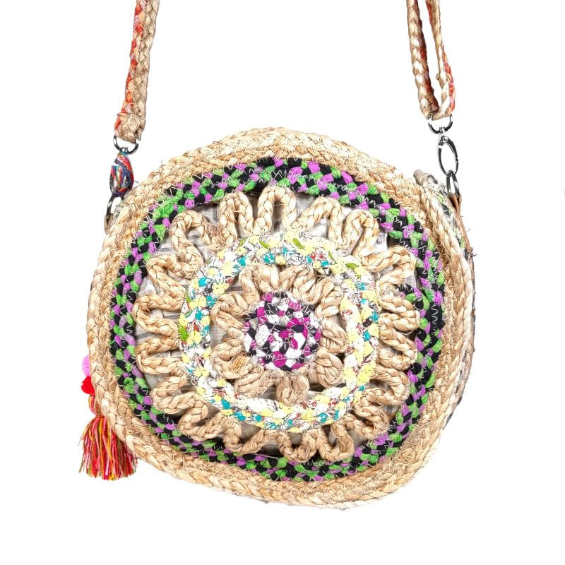 bolso redondo yute