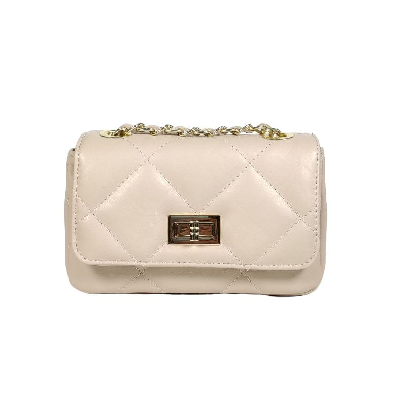 bolso acolchado nude