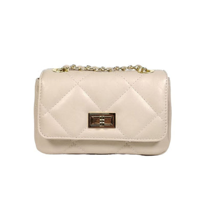 bolso acolchado nude