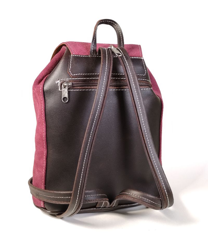 Mochila Piel Morada "Colección Ubrique"