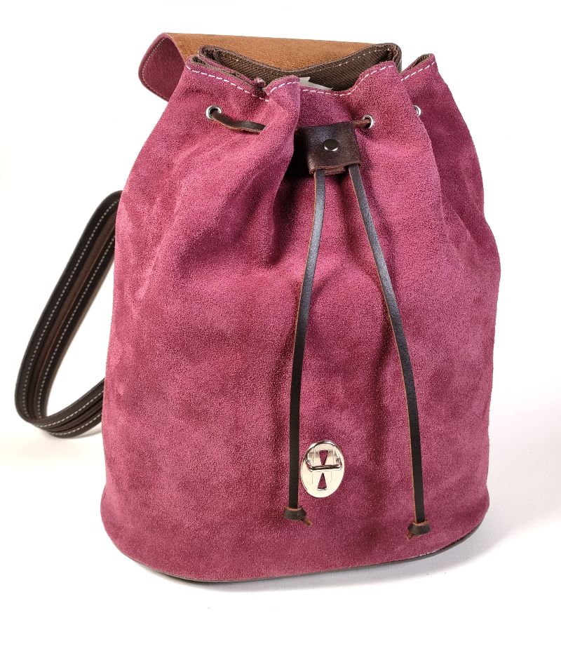 Mochila Piel Morada "Colección Ubrique"