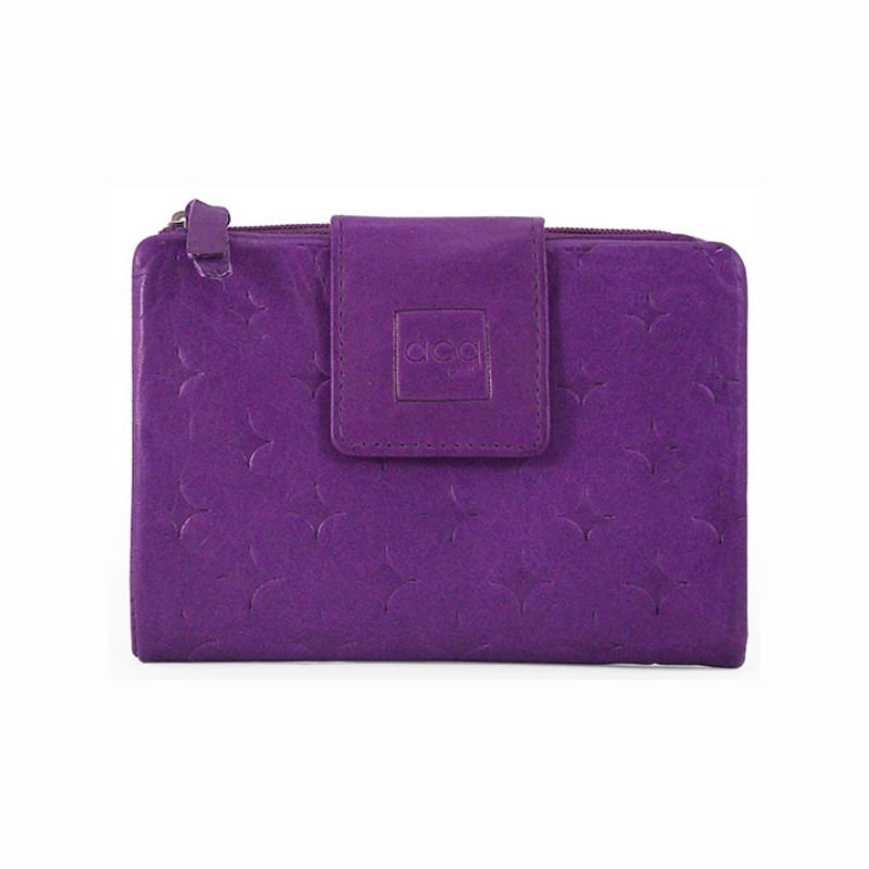 Monedero piel mujer "ACQ PIEL" colección Diamond Morado