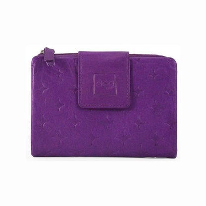 Monedero piel mujer "ACQ PIEL" colección Diamond Morado