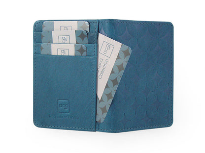 Monedero piel mujer "ACQ PIEL" colección Diamond Turquesa