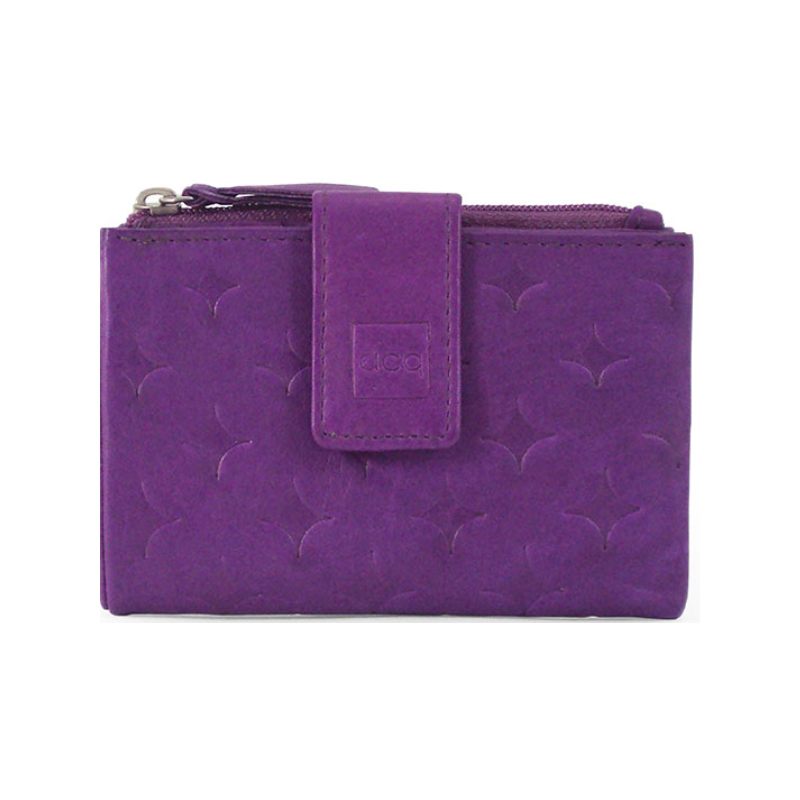 Monedero piel mujer colección Diamond Morado