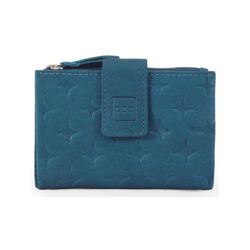 Monedero piel mujer colección Diamond Turquesa
