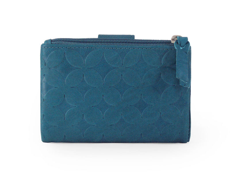 Monedero piel mujer colección Diamond Turquesa